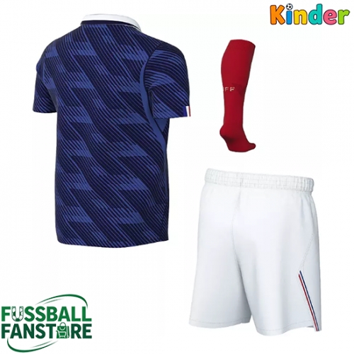 Frankreich Replik Heimtrikot Kinder WM 2026 Kurzarm (+ Kurze Hosen)